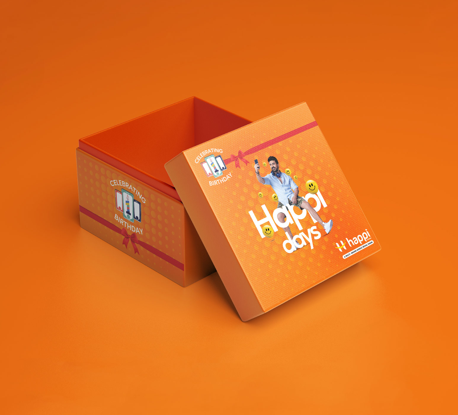 designs created byGruve Communications Agency as a part of branding for a leading mobile retail chain in Telugu states.